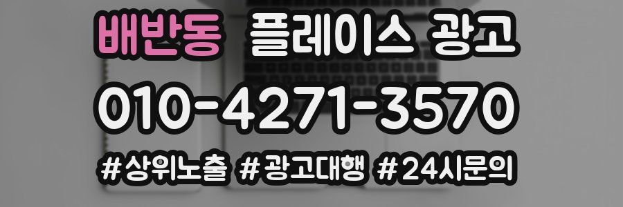 배반동 플레이스 광고
