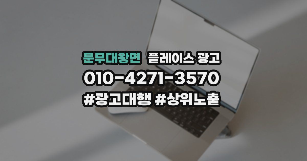 문무대왕면 플레이스 광고