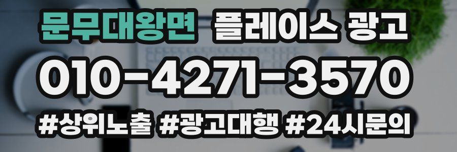 문무대왕면 플레이스 광고
