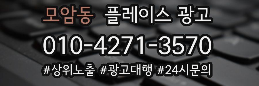 모암동 플레이스 광고