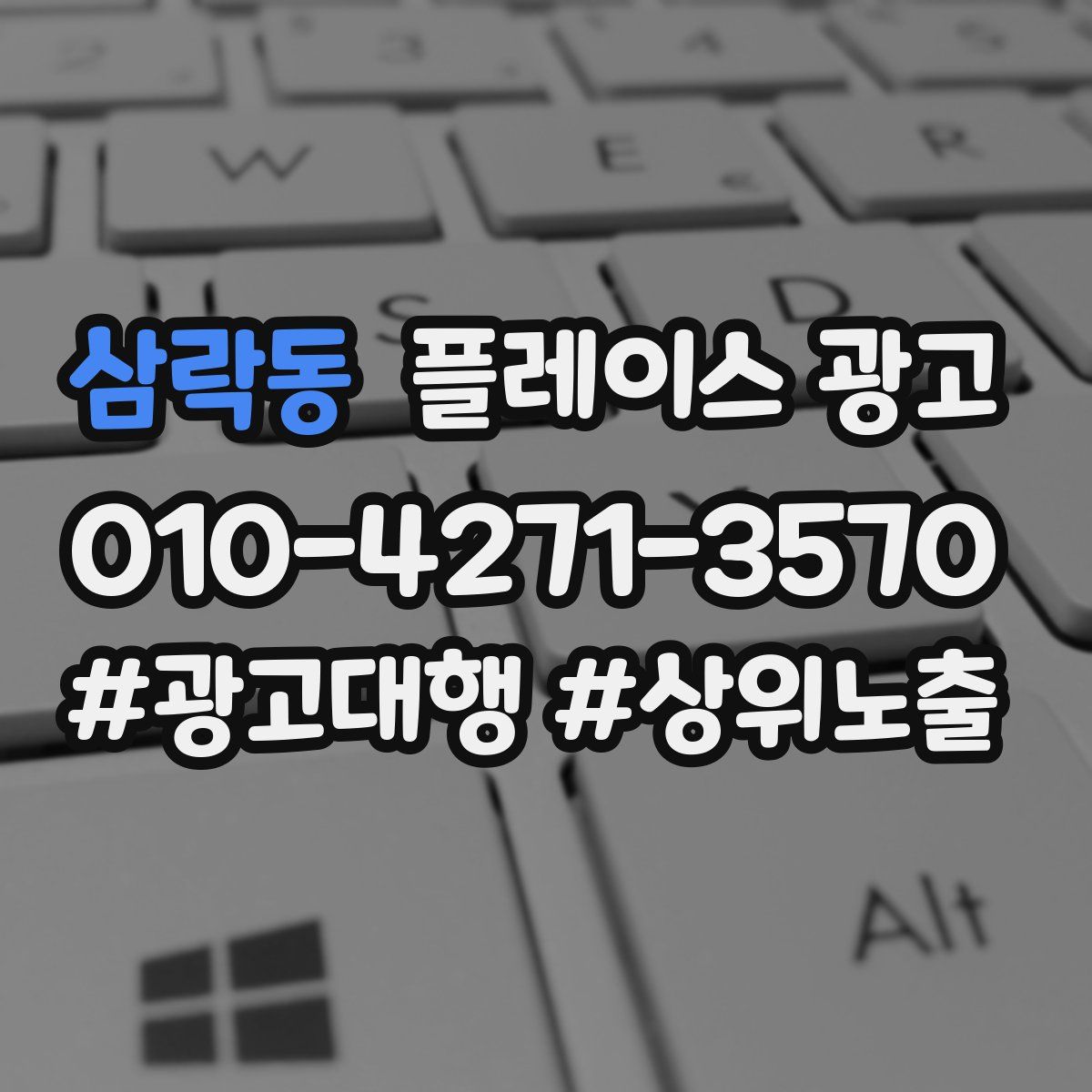 삼락동 플레이스 광고