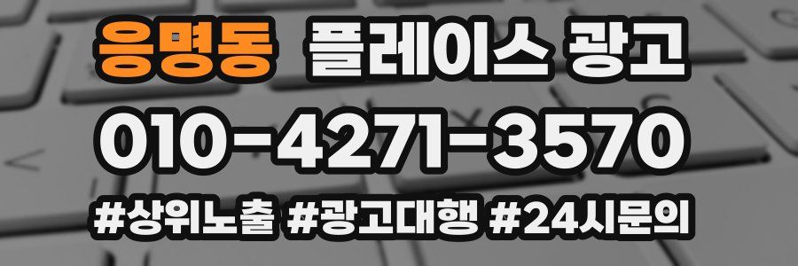 응명동 플레이스 광고