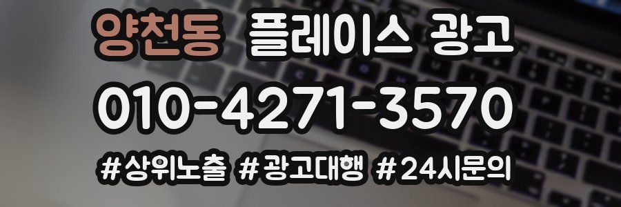 양천동 플레이스 광고