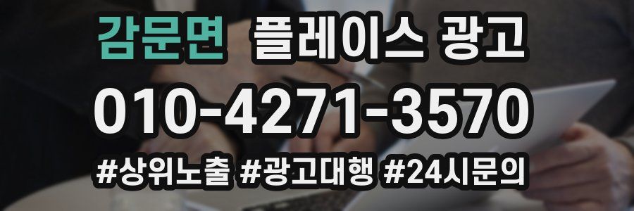 감문면 플레이스 광고