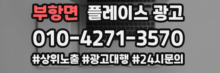부항면 플레이스 광고