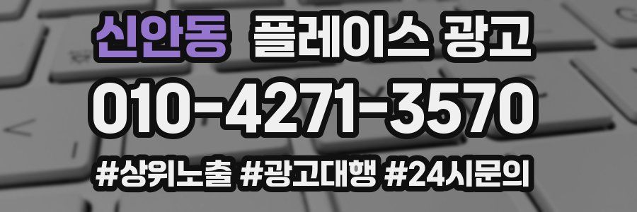 신안동 플레이스 광고
