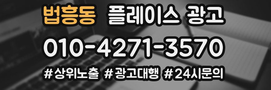 법흥동 플레이스 광고