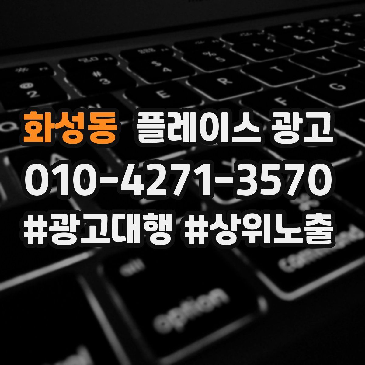 화성동 플레이스 광고