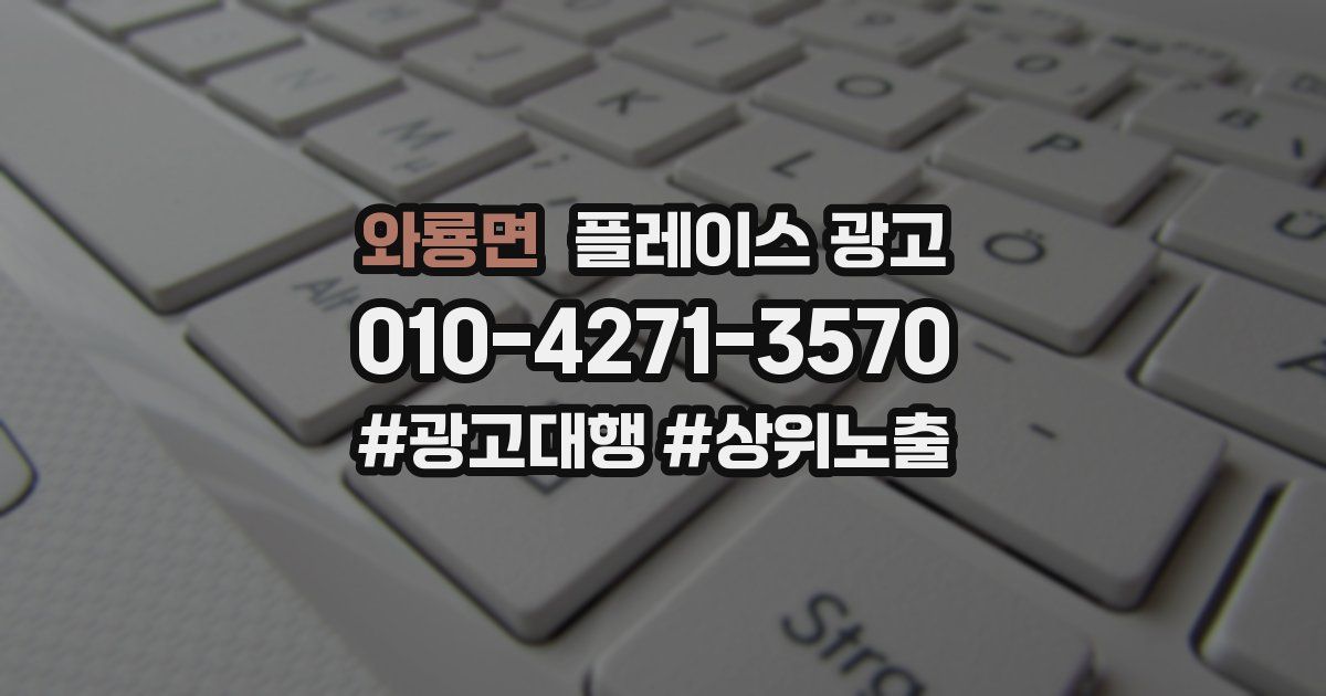 와룡면 플레이스 광고