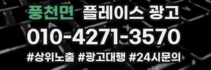 풍천면 플레이스 광고