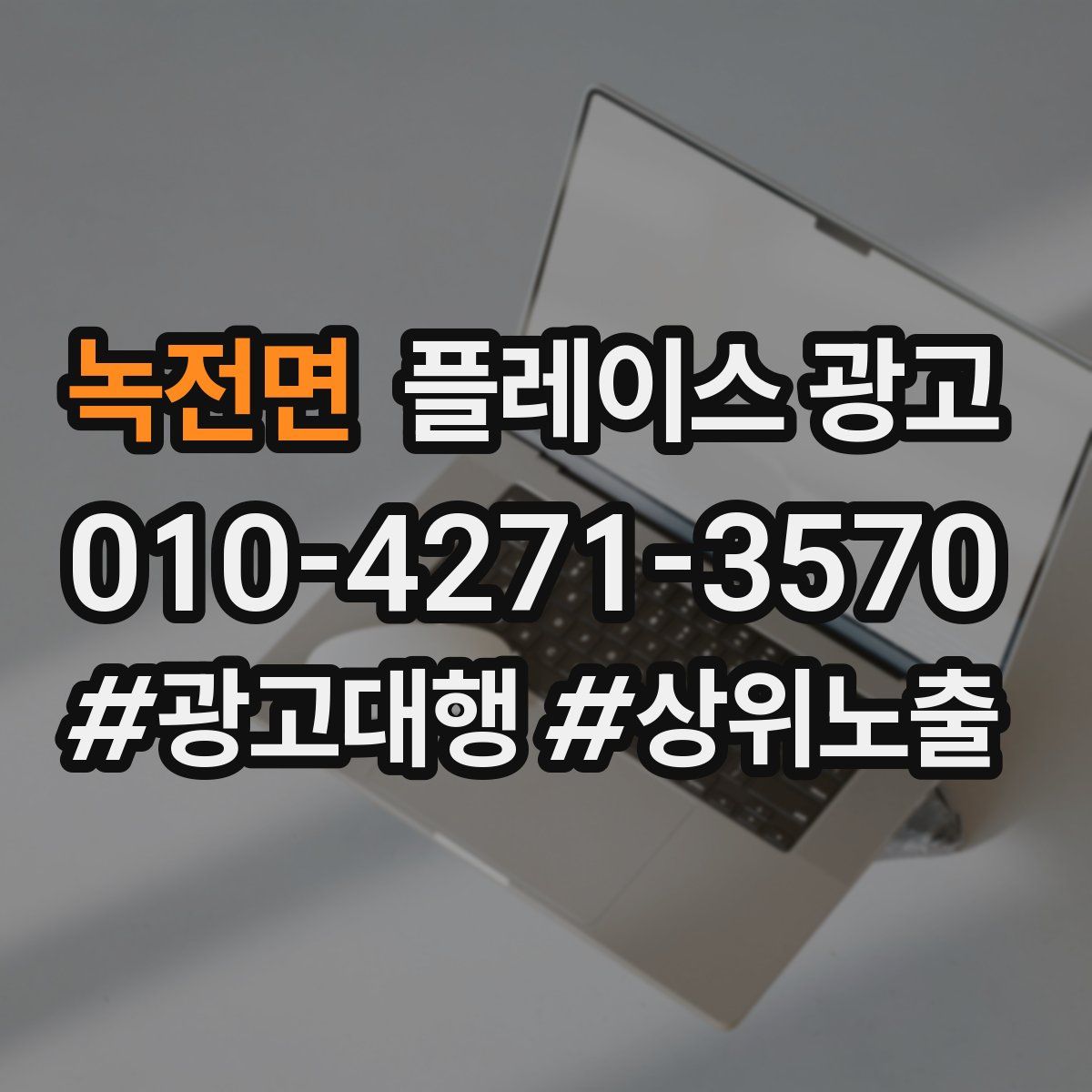녹전면 플레이스 광고