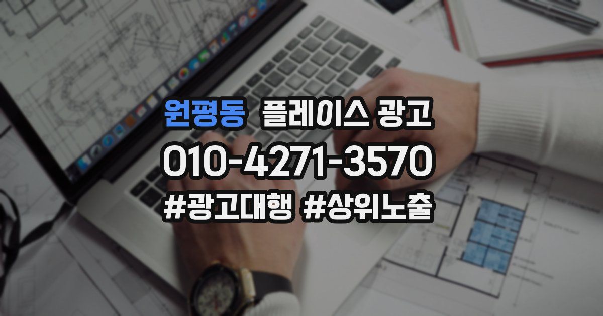 원평동 플레이스 광고