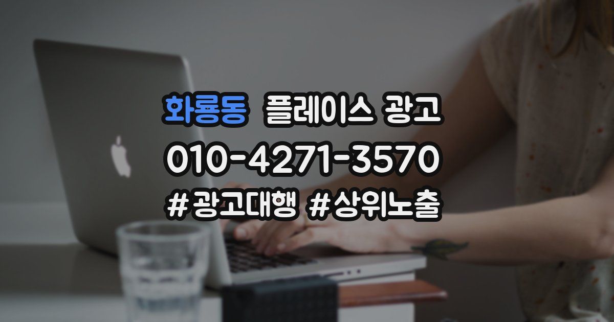 화룡동 플레이스 광고