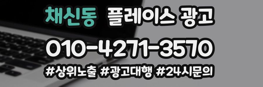 채신동 플레이스 광고