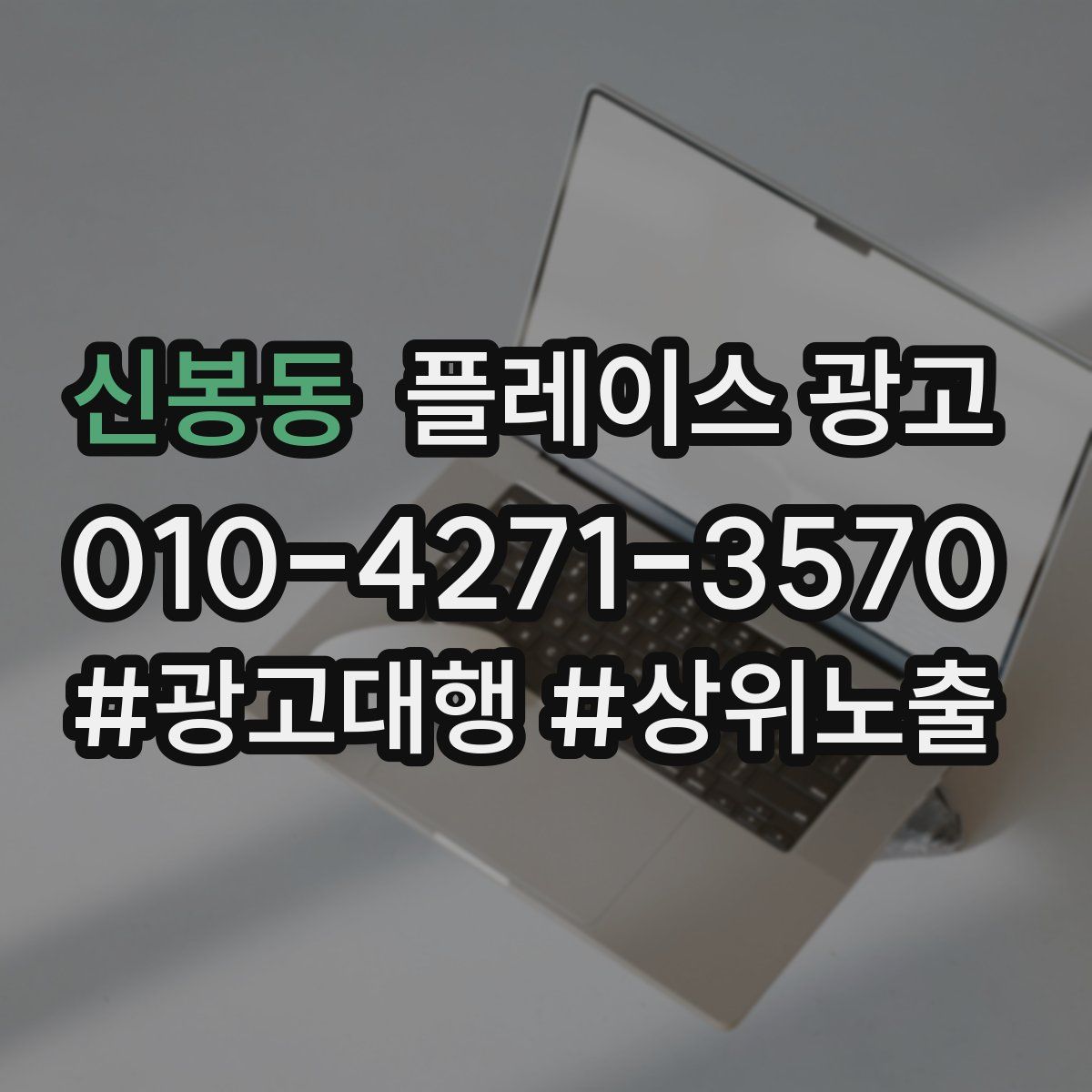 신봉동 플레이스 광고