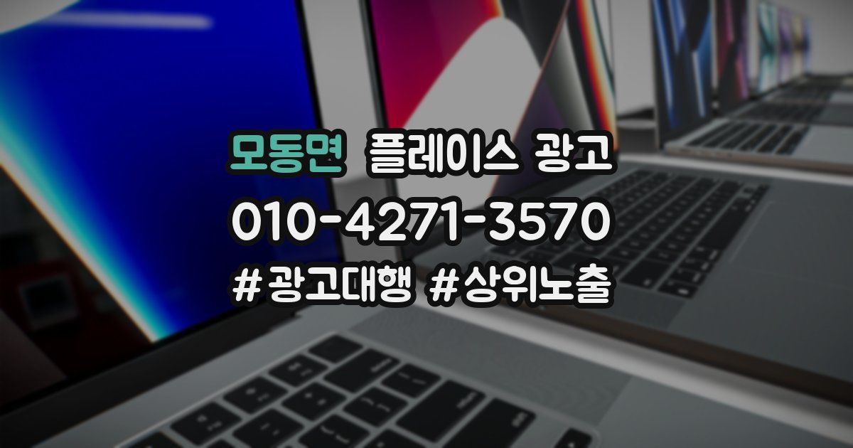 모동면 플레이스 광고