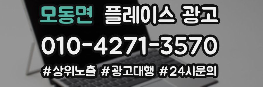 모동면 플레이스 광고