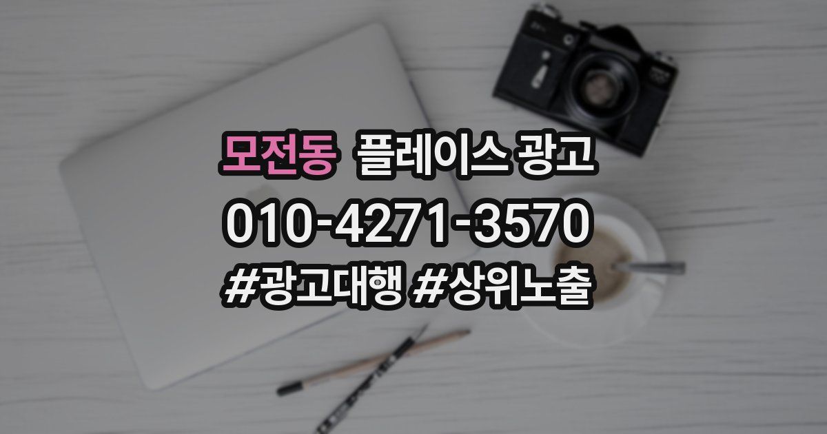 모전동 플레이스 광고