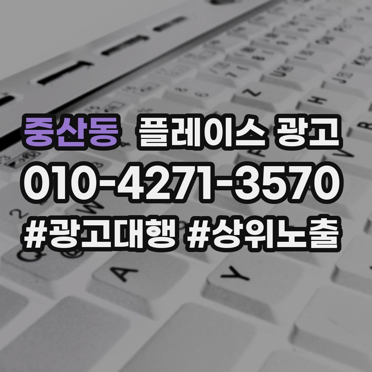 중산동 플레이스 광고