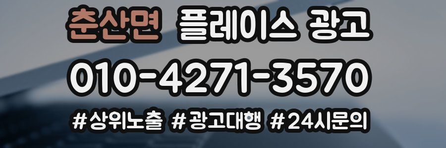 춘산면 플레이스 광고