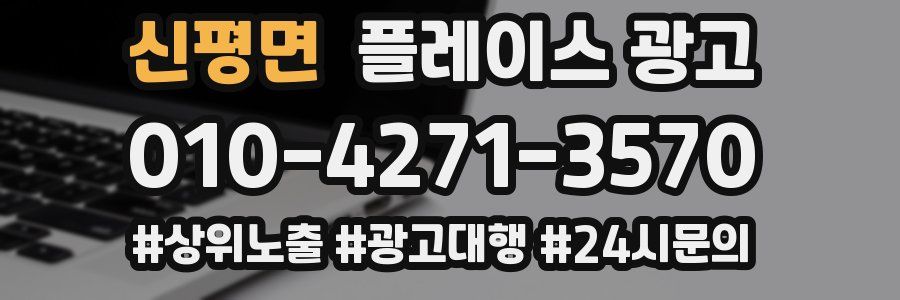 신평면 플레이스 광고