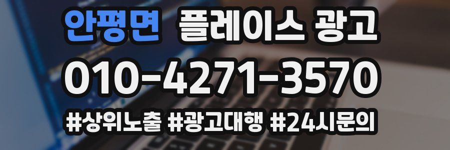 안평면 플레이스 광고