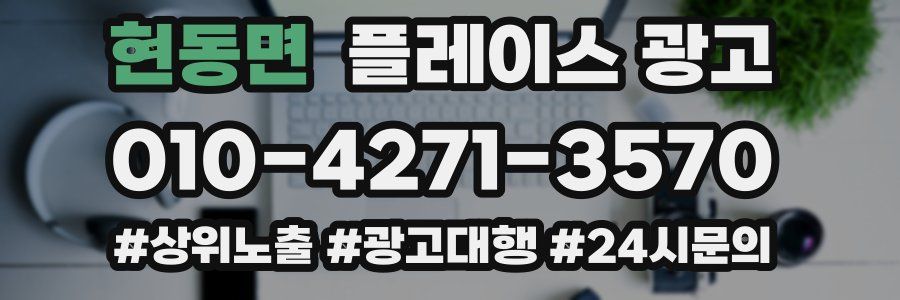 현동면 플레이스 광고