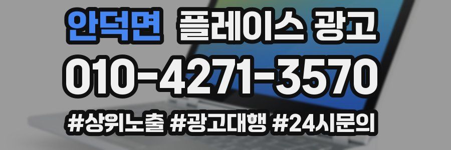 안덕면 플레이스 광고