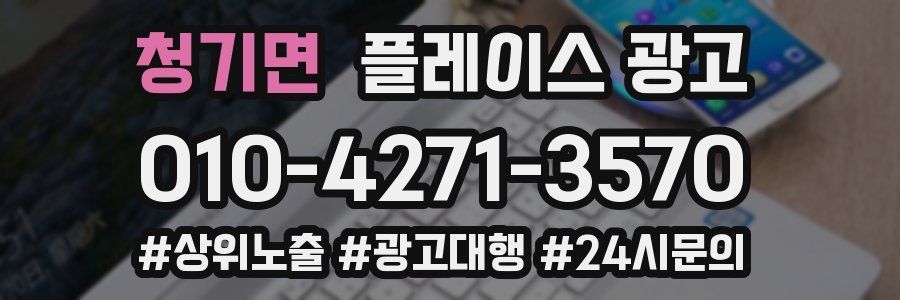 청기면 플레이스 광고