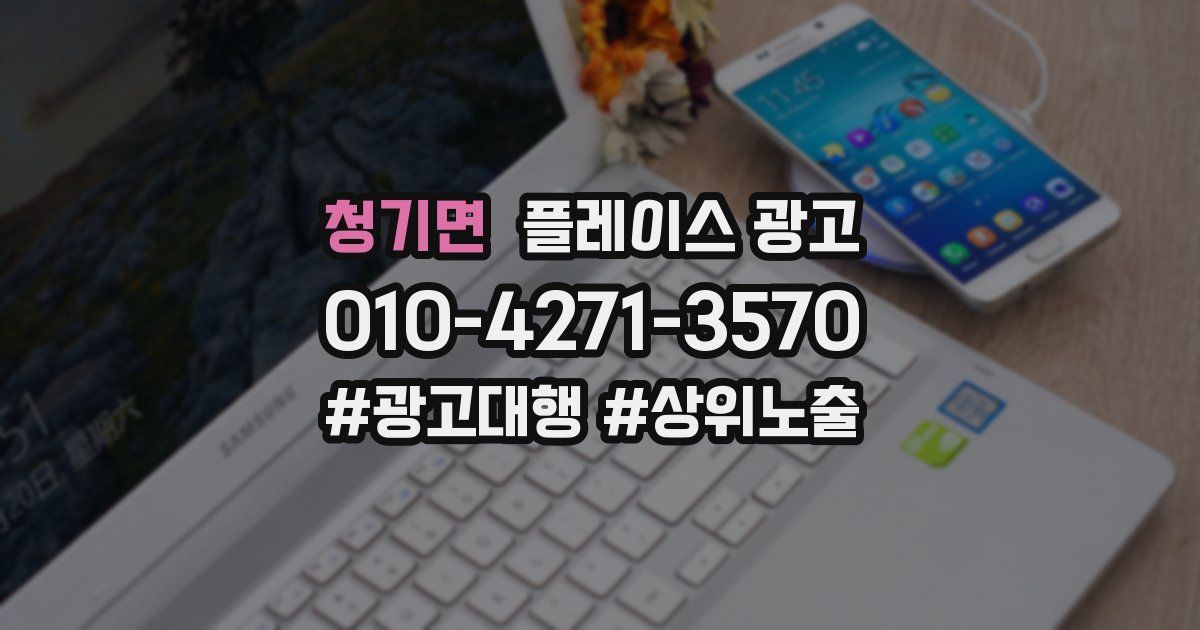 청기면 플레이스 광고