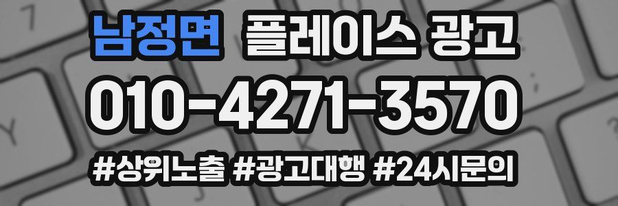남정면 플레이스 광고