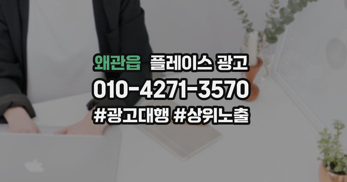 왜관읍 플레이스 광고