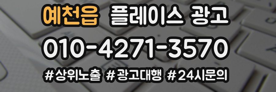 예천읍 플레이스 광고