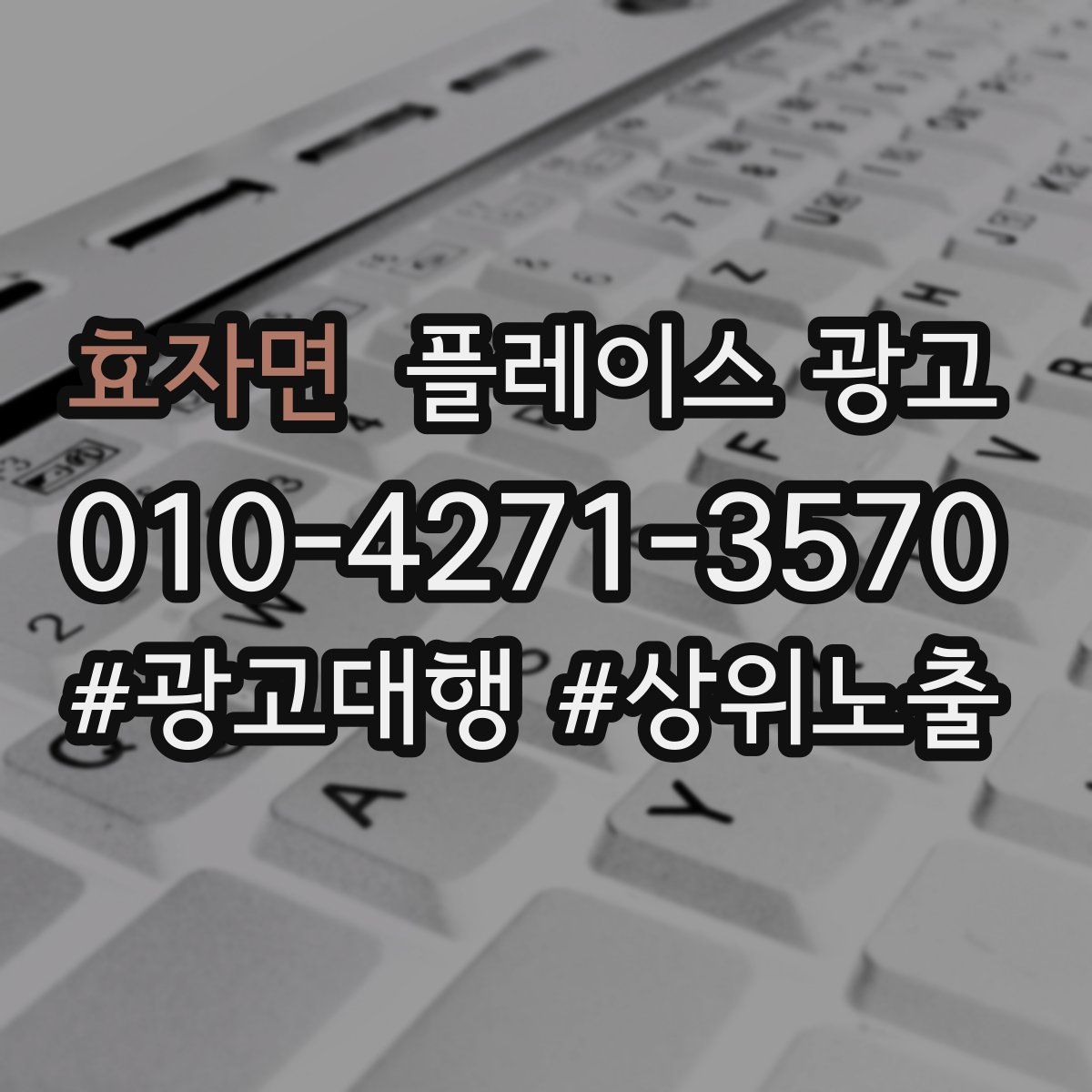 효자면 플레이스 광고