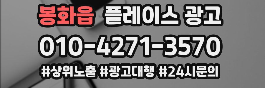 봉화읍 플레이스 광고