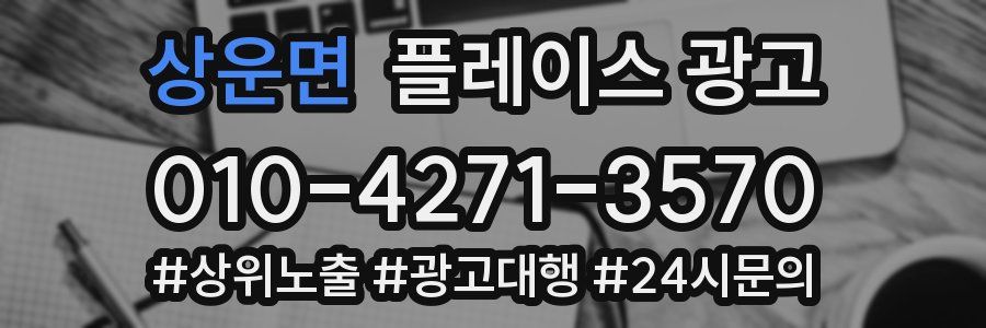 상운면 플레이스 광고