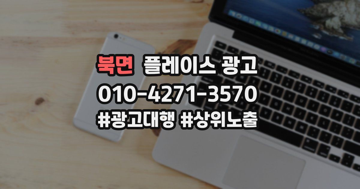 북면 플레이스 광고