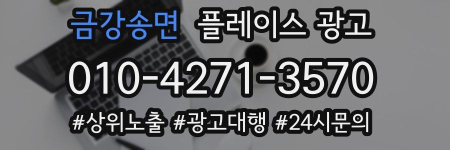 금강송면 플레이스 광고