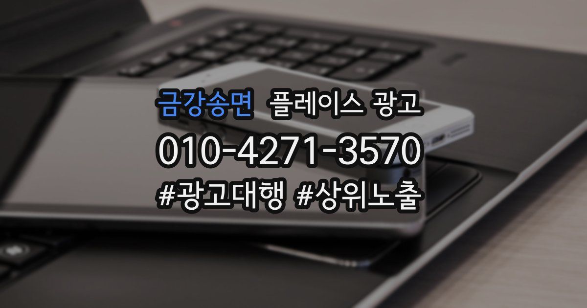 금강송면 플레이스 광고