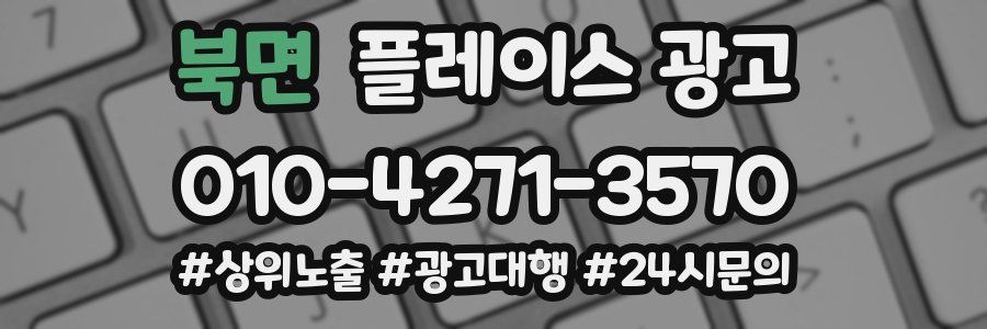 북면 플레이스 광고