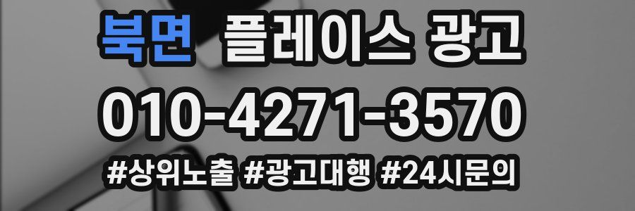 북면 플레이스 광고