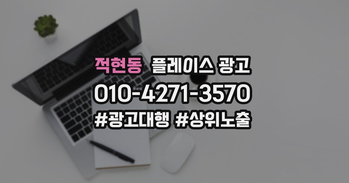 적현동 플레이스 광고