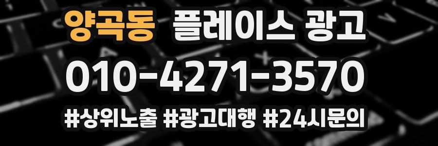 양곡동 플레이스 광고