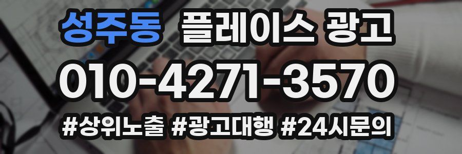 성주동 플레이스 광고