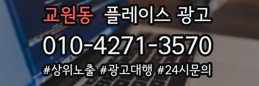 교원동 플레이스 광고