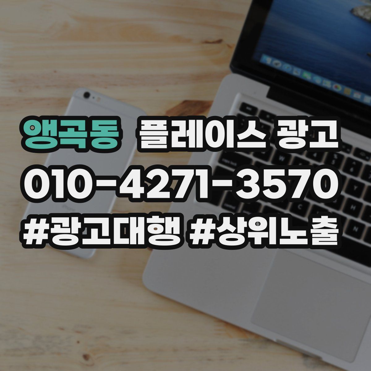 앵곡동 플레이스 광고