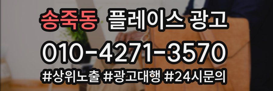송죽동 플레이스 광고