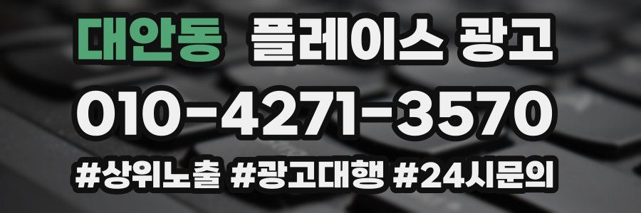 대안동 플레이스 광고