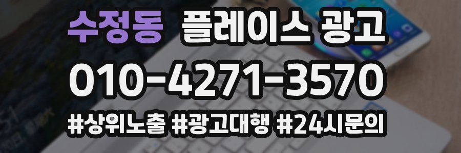 수정동 플레이스 광고