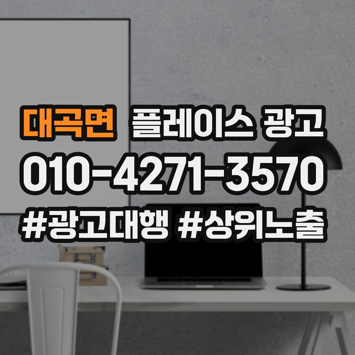 대곡면 플레이스 광고